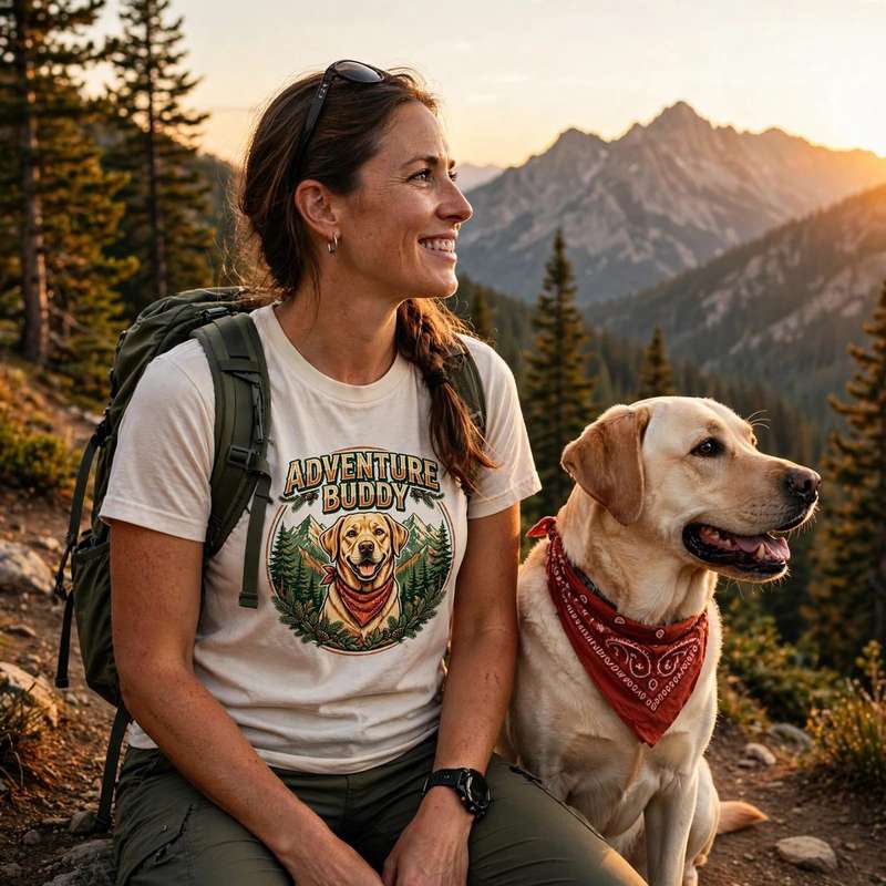 Adventure Buddy tee — Labrador